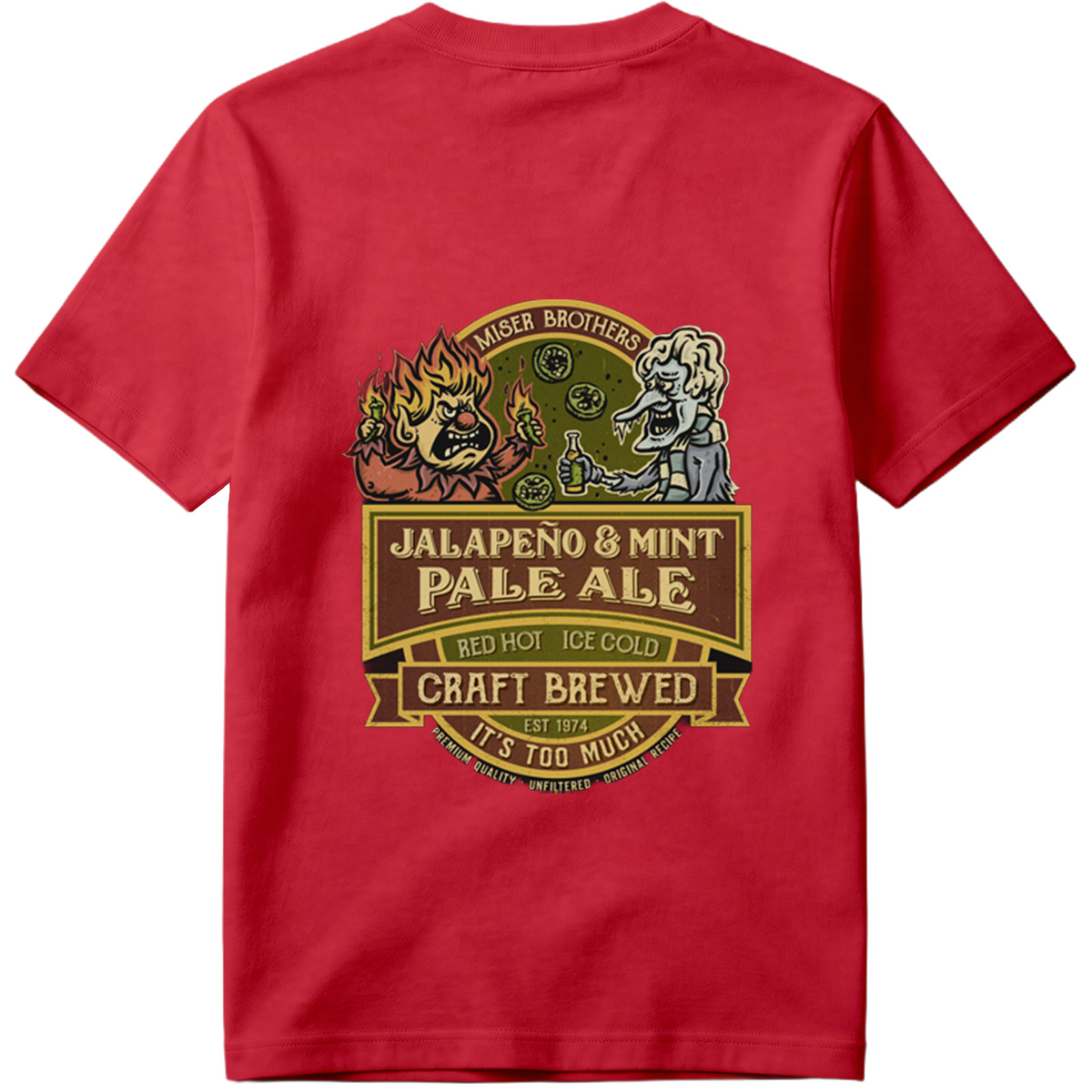 Miser Brothers Jalapeno & Mint Pale Ale Craft Brewed - Tee