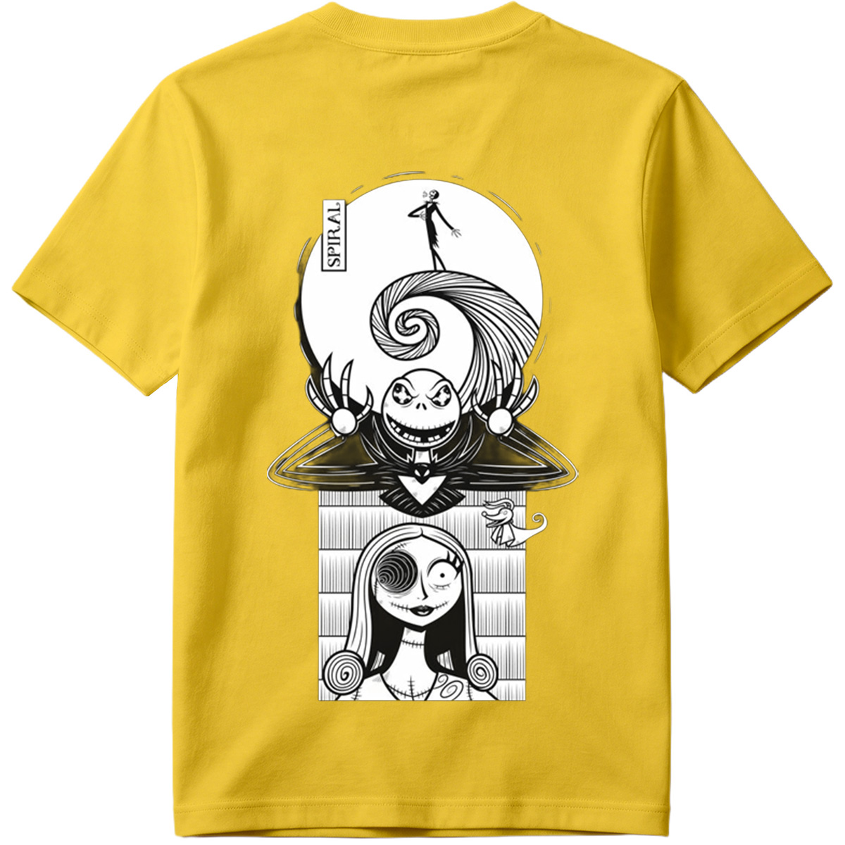 The Nightmare Before Christmas: Jack Skellington and Sally Spiral Art - Tee