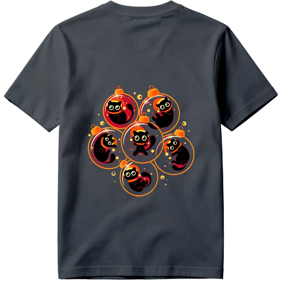 Black Cat Christmas Ornaments - Tee