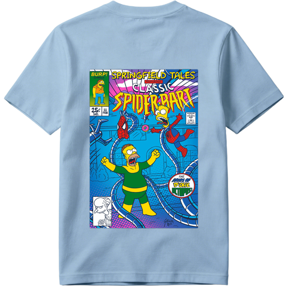 Springfield Tales Featuring Classic Spider-Bart: The Arms of D'Ohc Octopus - Tee
