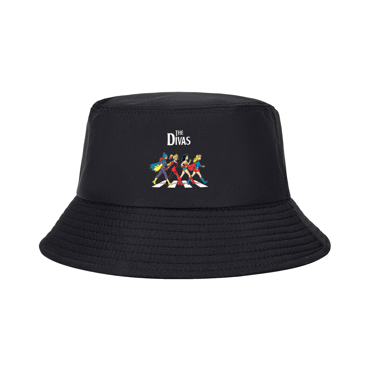 The Divas: Batgirl, Harley Quinn, Wonder Woman, Supergirl - Fisherman's Hat
