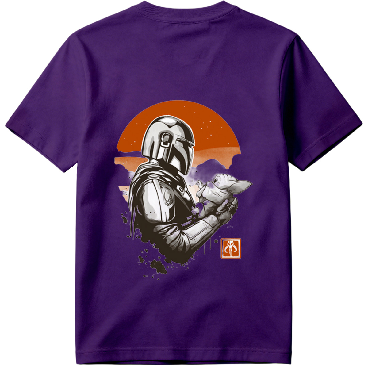 The Mandalorian and Grogu Under the Sunset - Tee