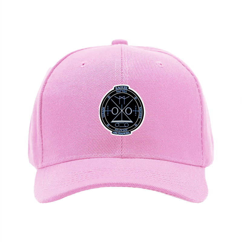 1pc New Baseball Cap with Archangel Raguel Symbol Print Unisex Adjustable Hat for Outdoor Activities and Casual Wear Suitable for Adults Who Love Mystical and Spiritual Designs