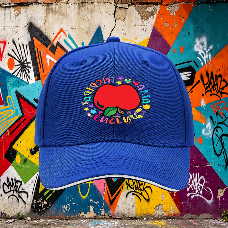 Unisex Classic Sandwich Hat with Colorful Apple and 