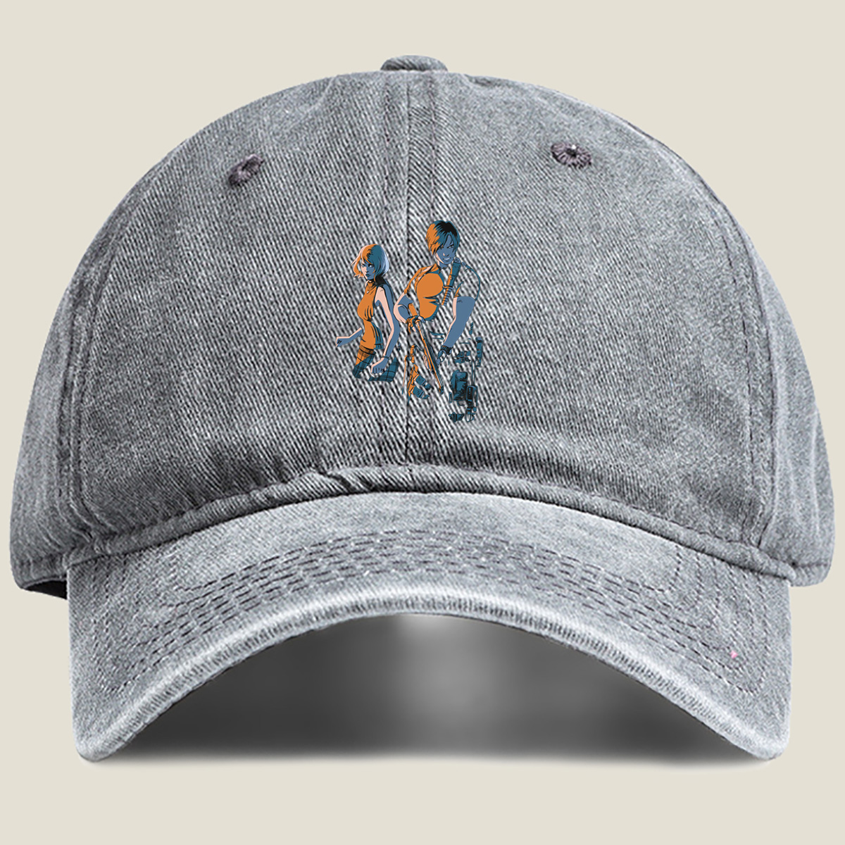 Resident Evil - Chris and Jill - Washed Denim - Baseball Cap
