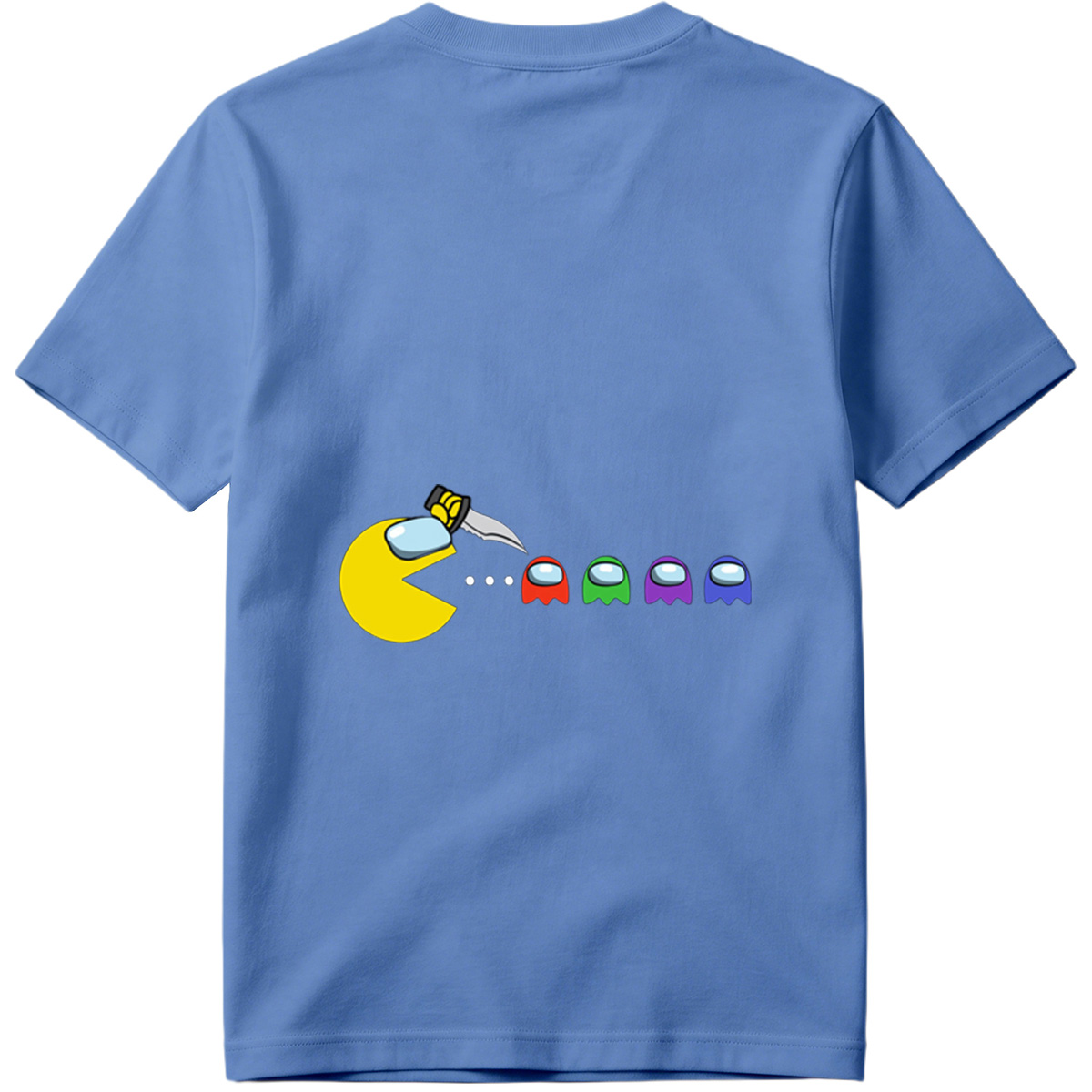 Pac-Man Meets Among Us Characters - Tee