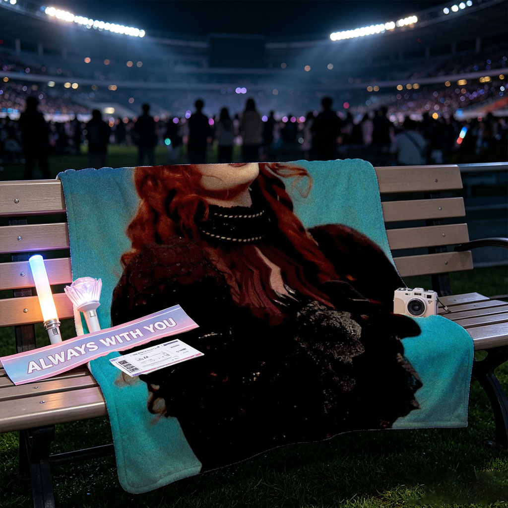 Chloe Grace Moretz in a Dramatic Performance Wearing a Black Lace Outfit with Red Hair and Intense Expression - Blankets