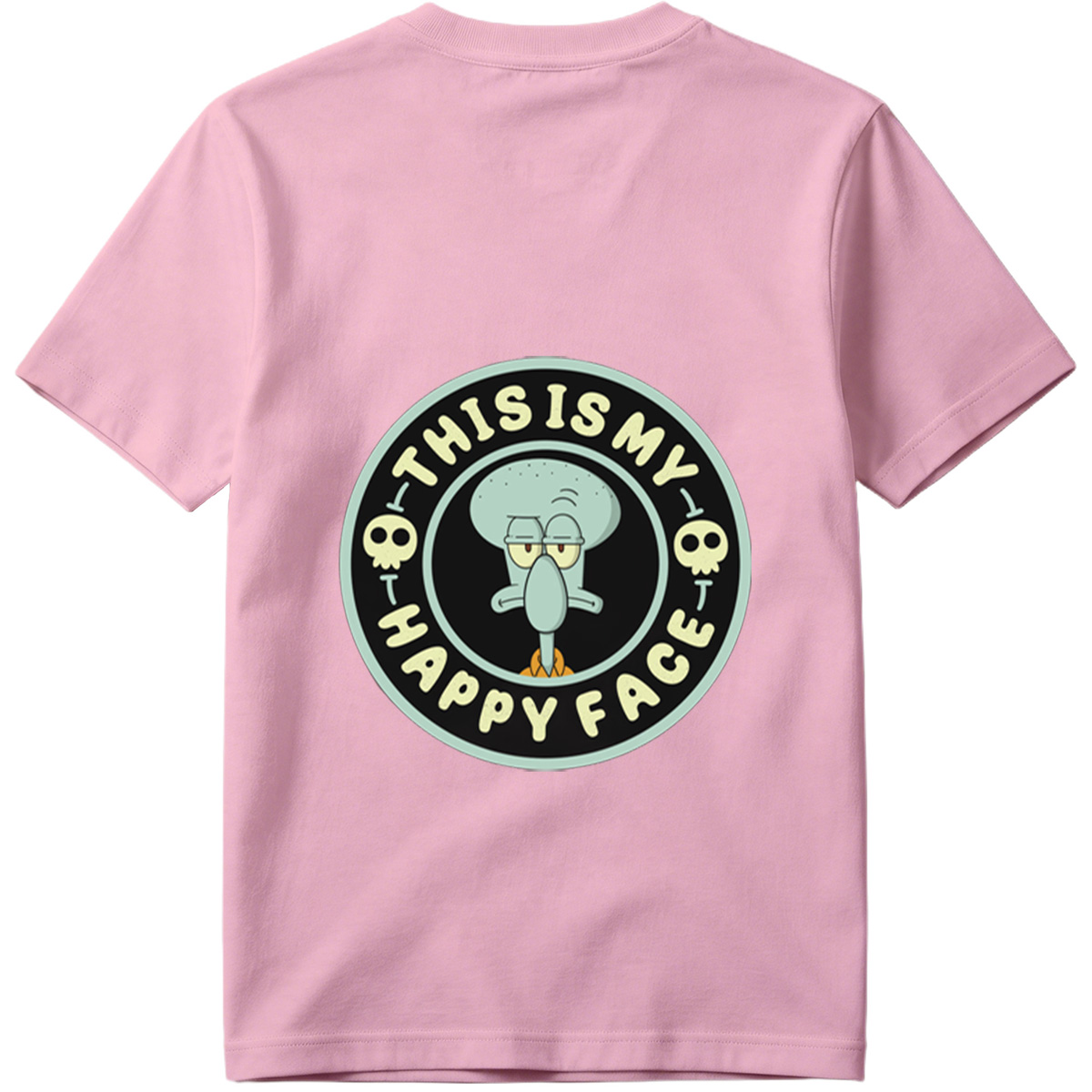 Squidward This Is My Happy Face - Tee