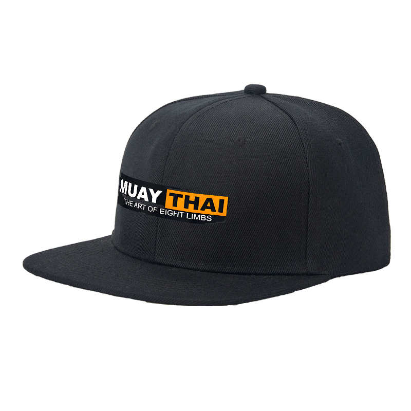 Flat Brim Baseball Cap Muay Thai The Art of Eight Limbs Streetwear Underground Skate Style for Boxing Gym Fight Club Training Fighters and Martial Arts Enthusiasts