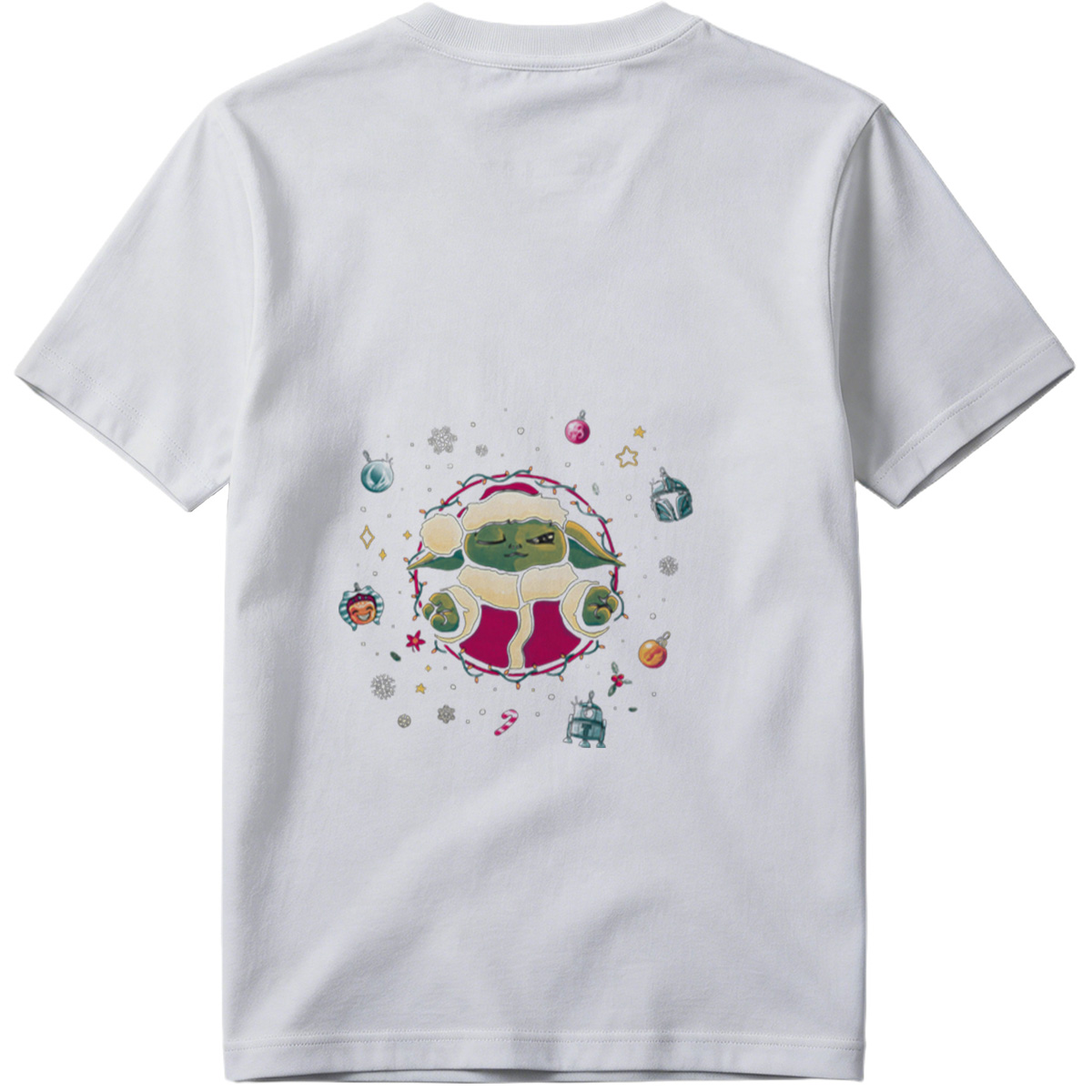 Baby Yoda Christmas Holiday Art - Tee