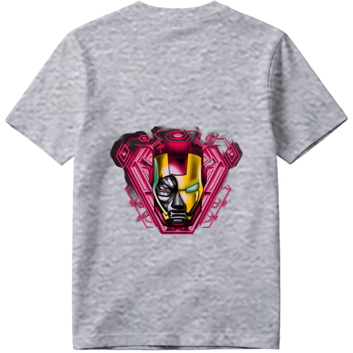 Iron Man and Black Panther Fusion Helmet Design - Tee