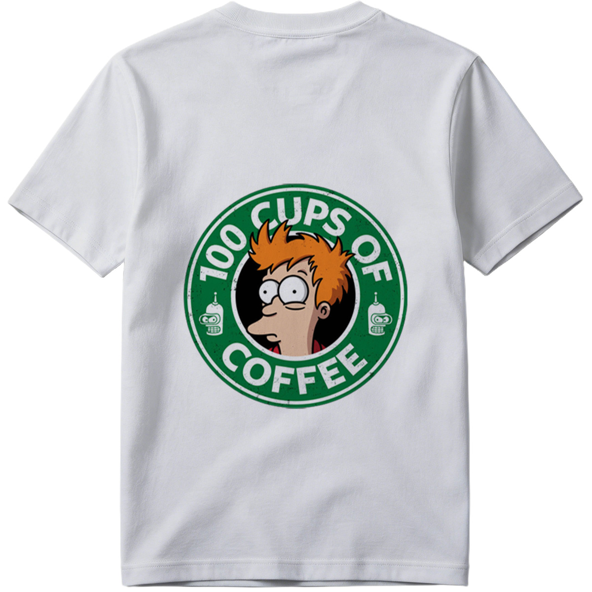 Futurama: Fry and Bender - 100 Cups of Coffee - Tee