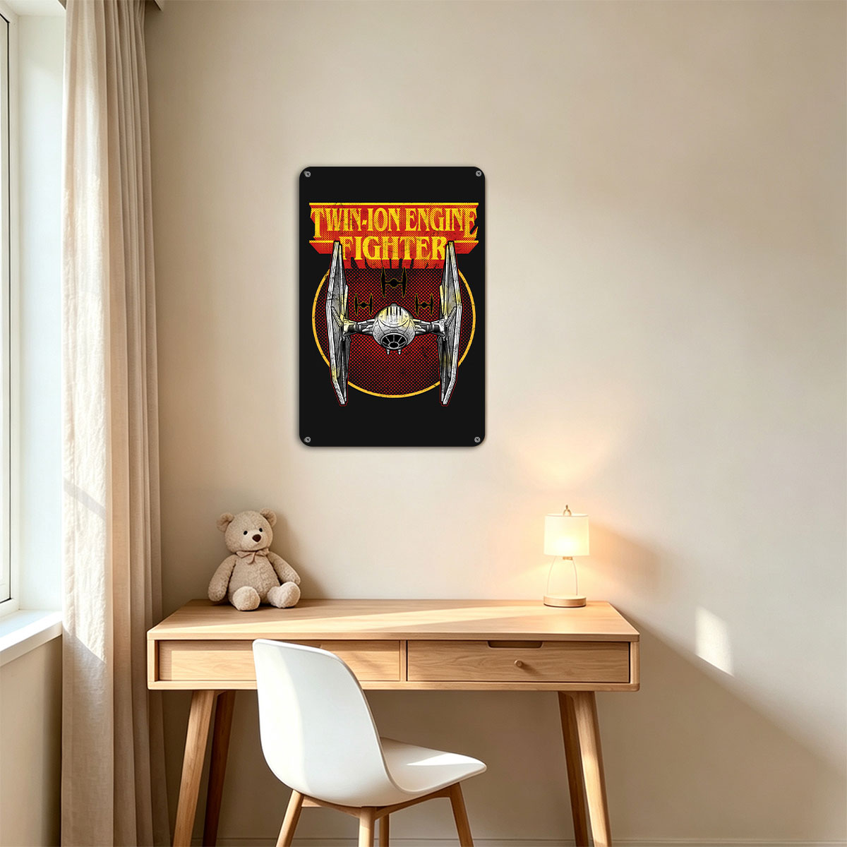 Twin-Ion Engine Fighter TIE Fighter Star Wars Design - painting