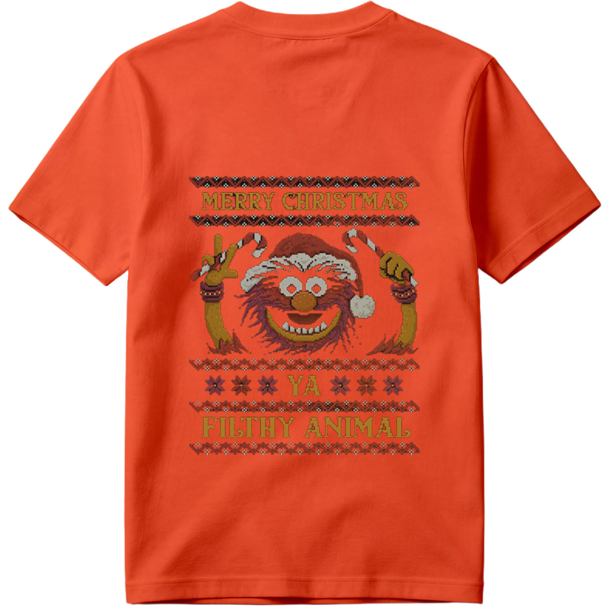 Muppets Animal Christmas Sweater Design - Tee