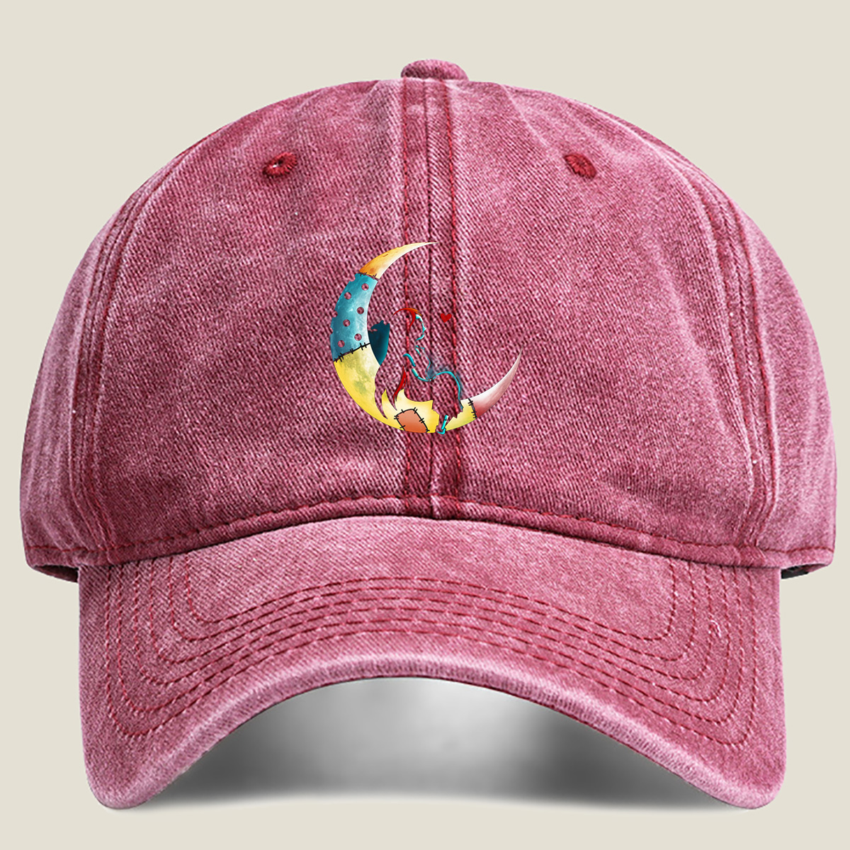 The Nightmare Before Christmas: Sally on the Moon - Washed Denim - Baseball Cap