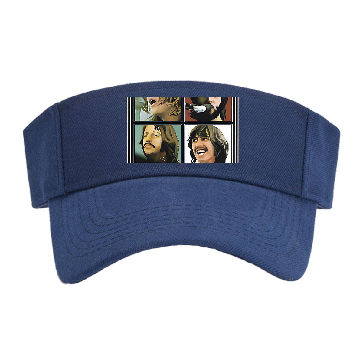 The Beatles - Let It Be Album Cover Featuring John Lennon, Paul McCartney, George Harrison, and Ringo Starr -  Visor cap