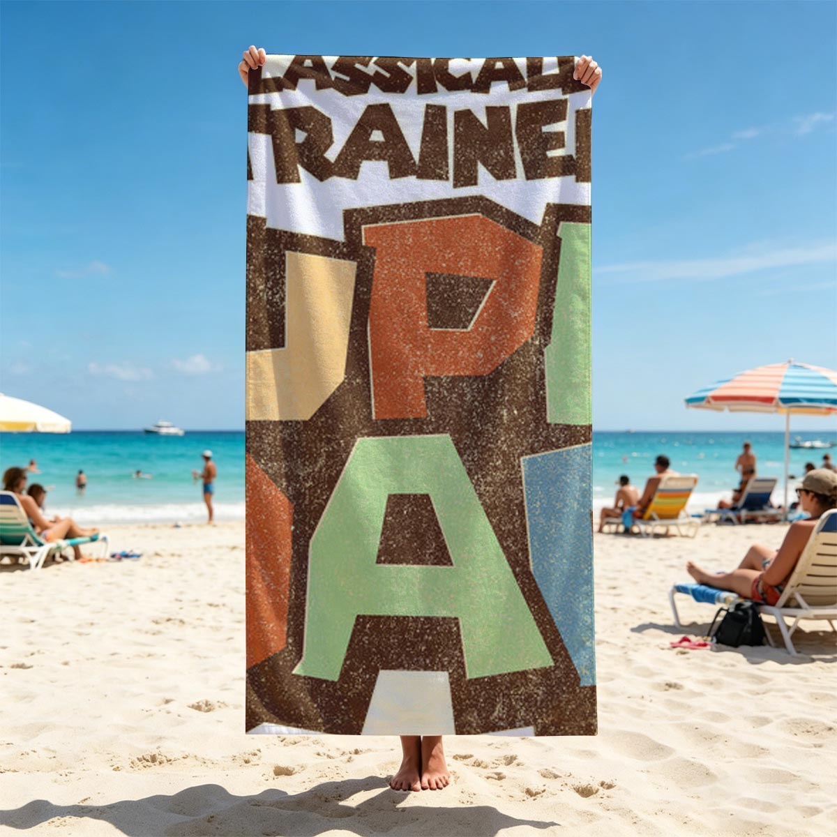 Classically Trained Super Dad - Beach towels