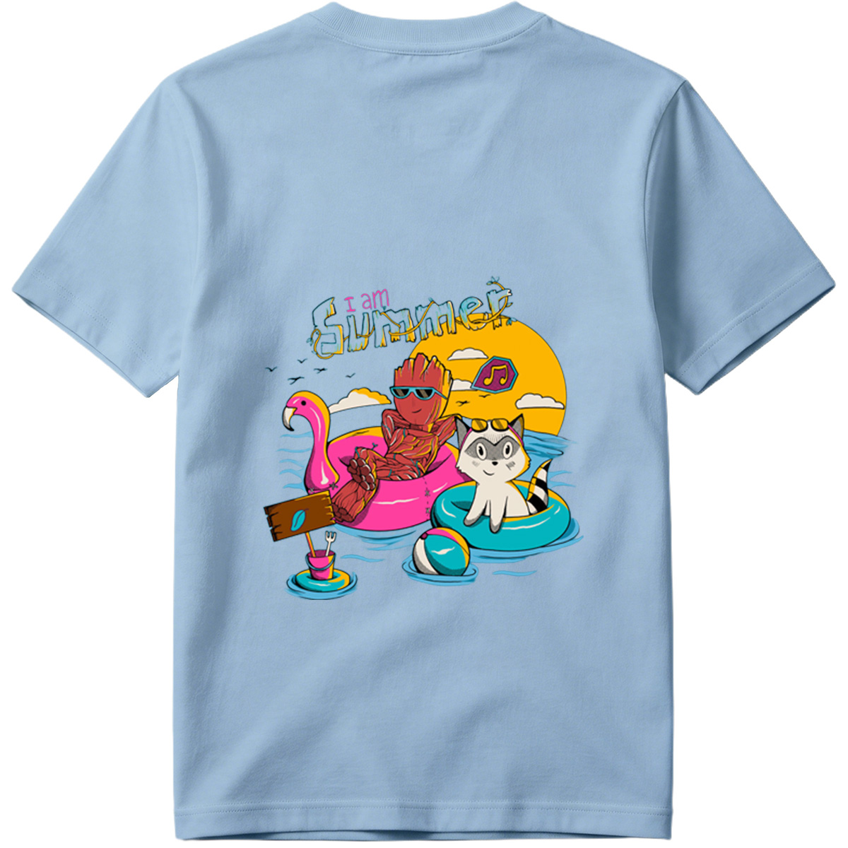 Guardians of the Galaxy: Groot and Rocket Summer Vibes - Tee