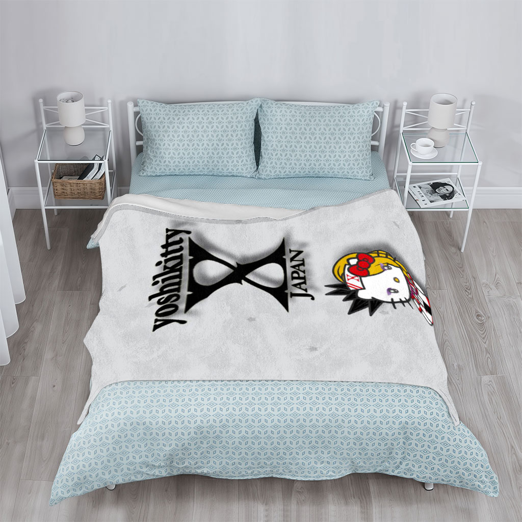Yoshikitty X Japan Character Design with Hello Kitty Fusion Art - Blankets