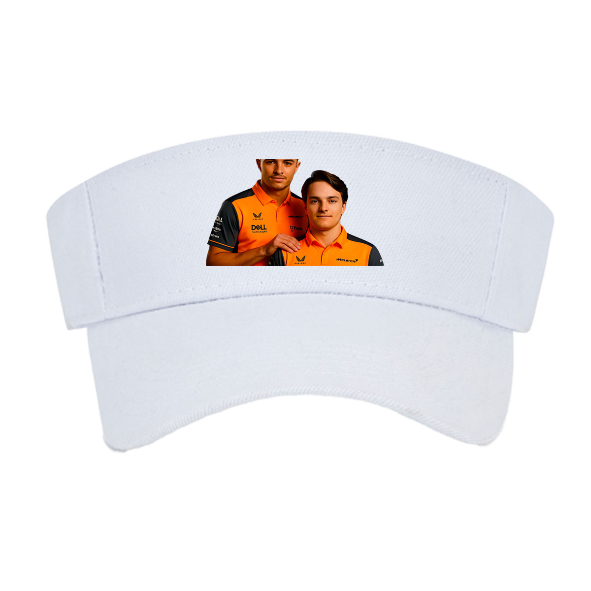 McLaren F1 Drivers in Team Polos, Featuring Dell and Tezos Sponsorship -  Visor cap