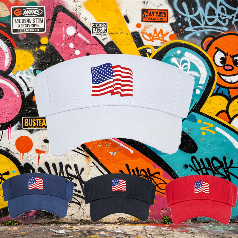 Unisex Classic Mesh Hat with USA Flag Print - American Flag Design for Outdoor Activities, Perfect for Adults Seeking Patriotic Style and Sun Protection