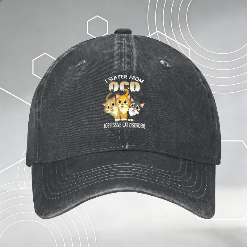 New Baseball Cap with Sewing Machine & Floral Print 