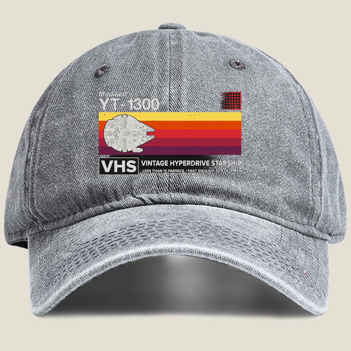 Modified YT-1300 Vintage Hyperdrive Starship - Washed Denim - Baseball Cap