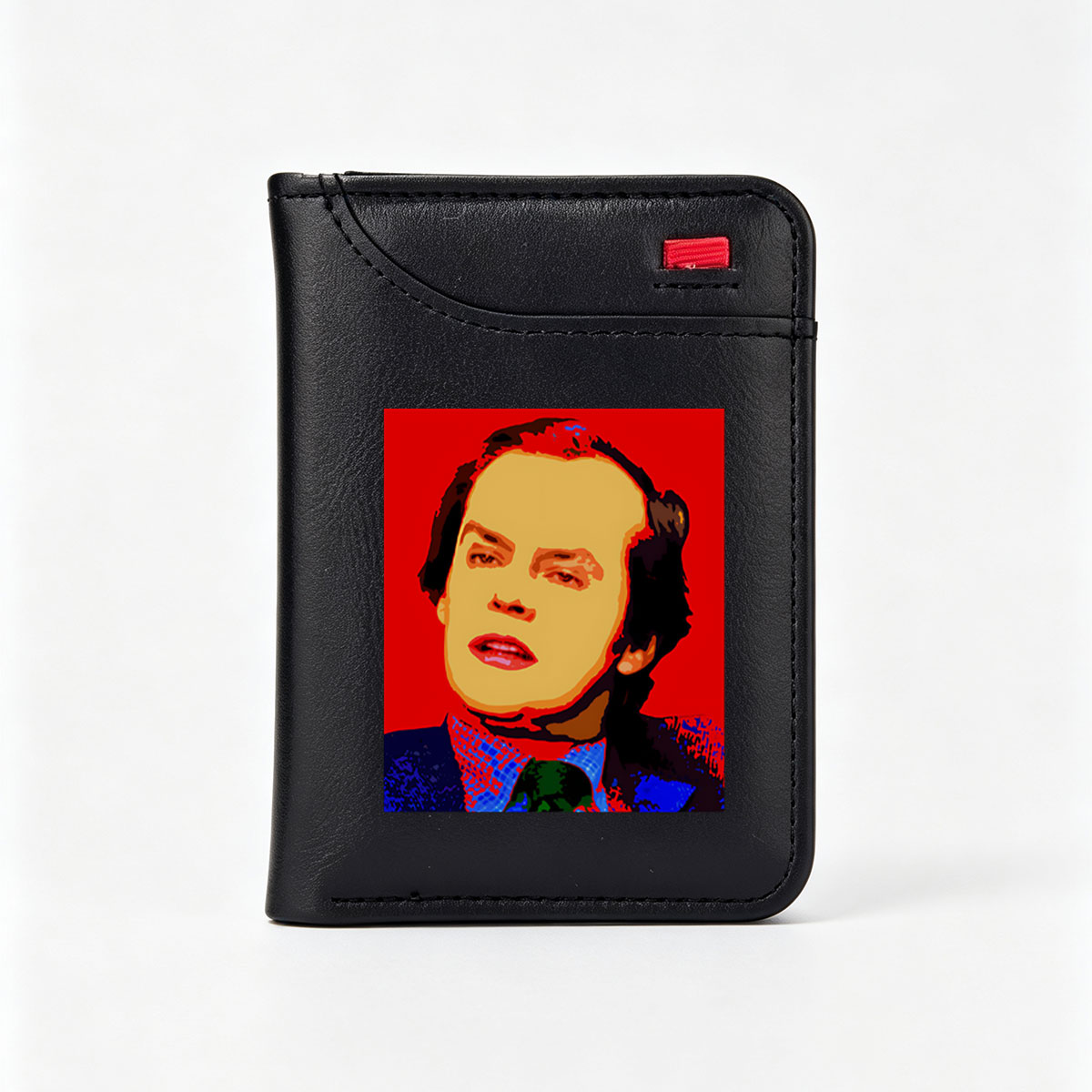 Pop Art Portrait of a Man in a Suit and Tie - Vertical Style Wallet