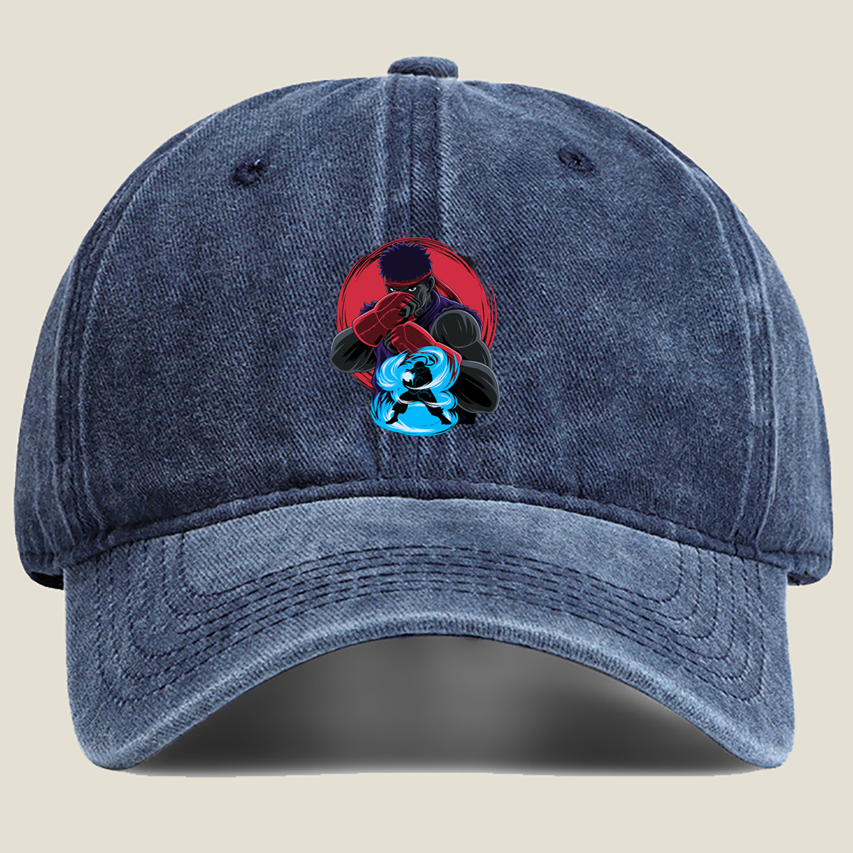 Street Fighter - Ryu and Ken - Washed Denim - Baseball Cap
