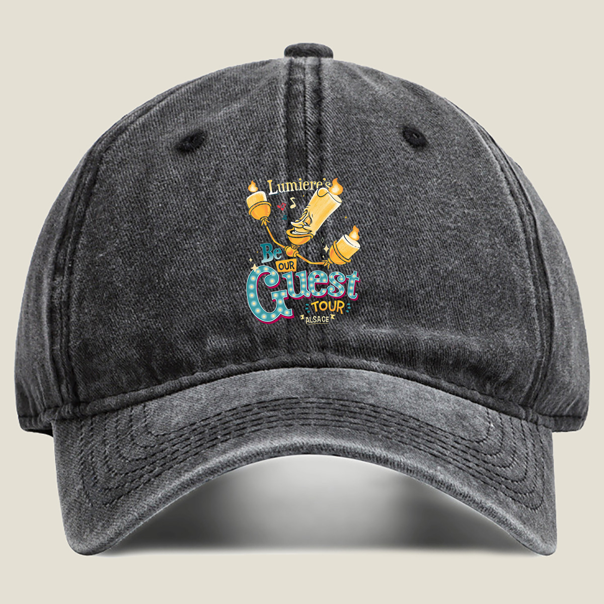 Lumiere's Be Our Guest Tour Alsace - Washed Denim - Baseball Cap