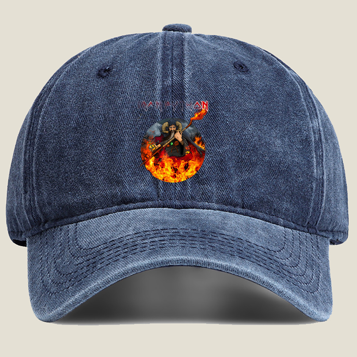 Iron Python: The Enchanter - Washed Denim - Baseball Cap