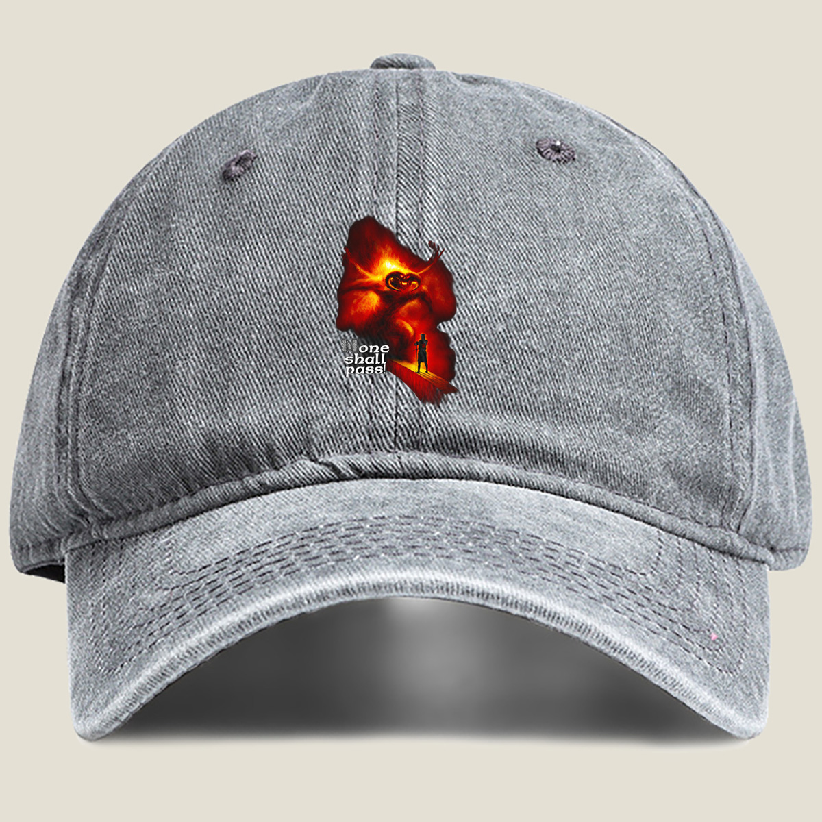 Lord of the Rings: Gandalf vs. Balrog - Washed Denim - Baseball Cap