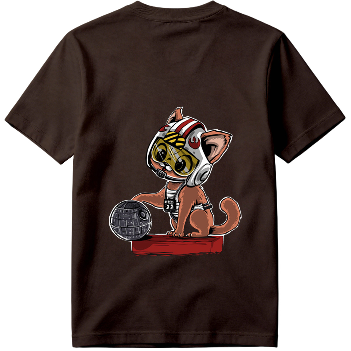 Star Wars: Cat Pilot with Death Star - Tee