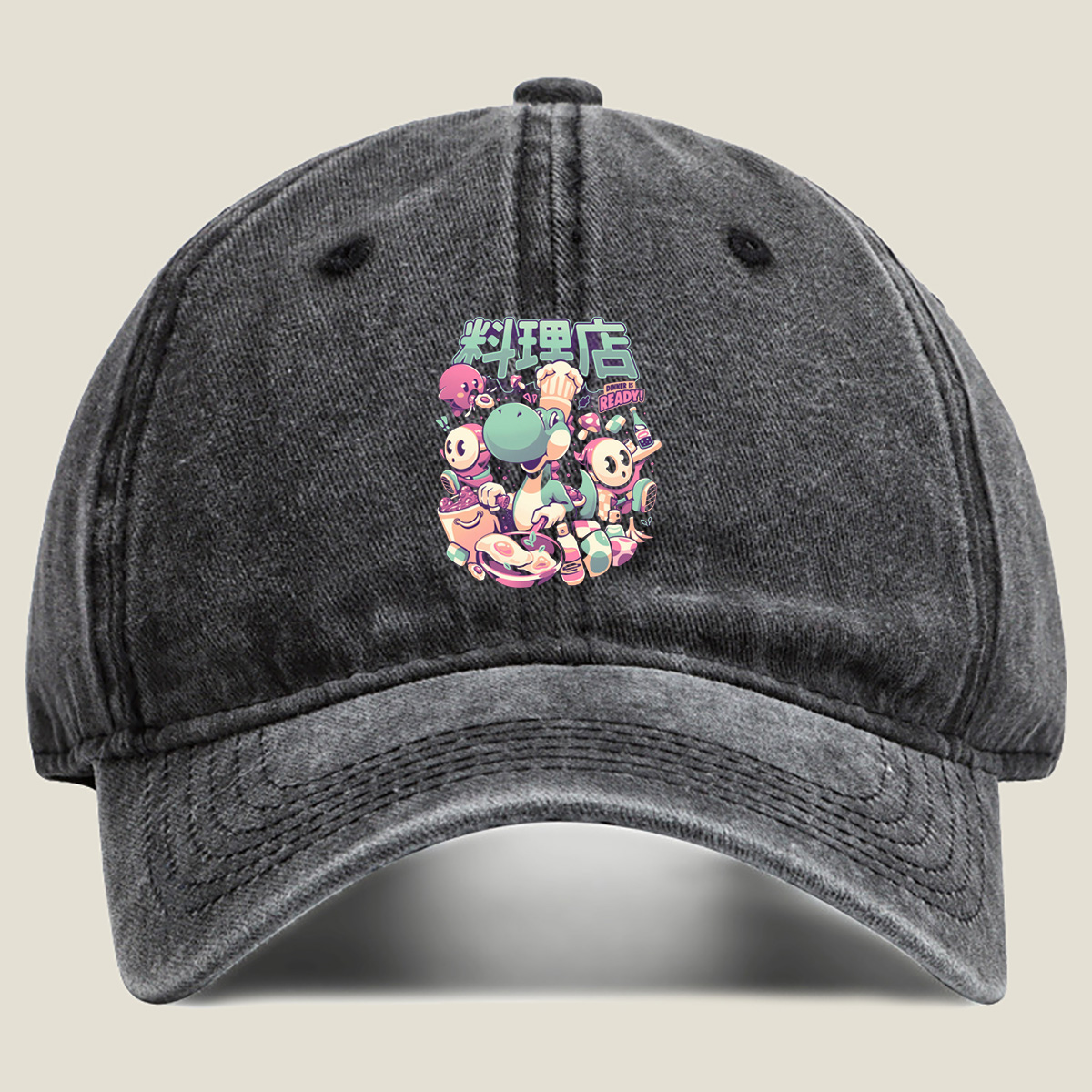 Yoshi's Cooking Crew: Dinner is Ready! - Washed Denim - Baseball Cap