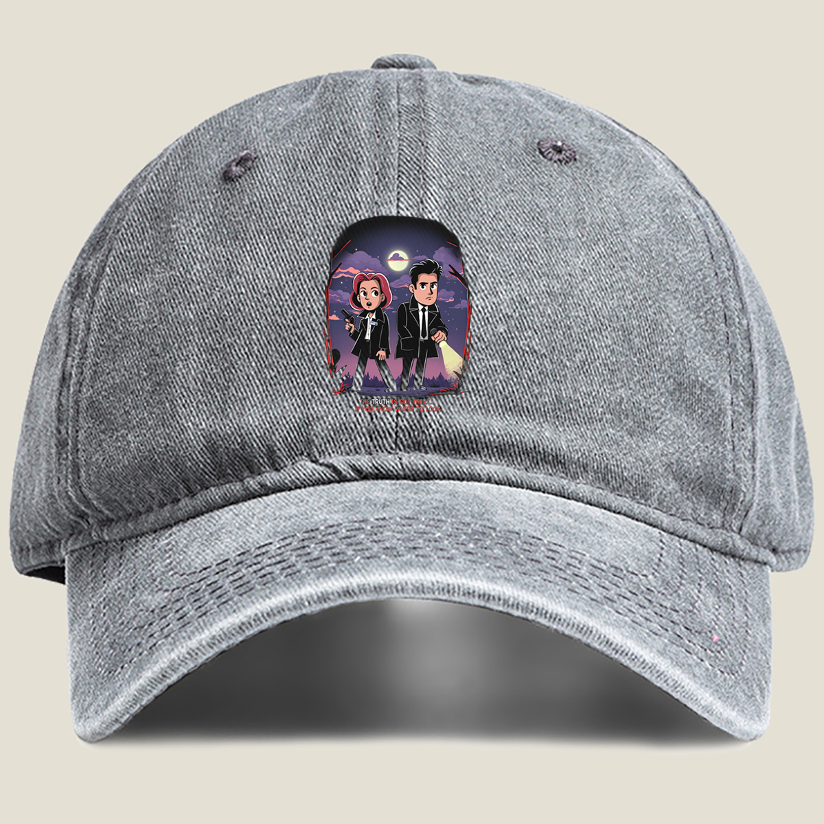 X-Files: Mulder and Scully - Washed Denim - Baseball Cap