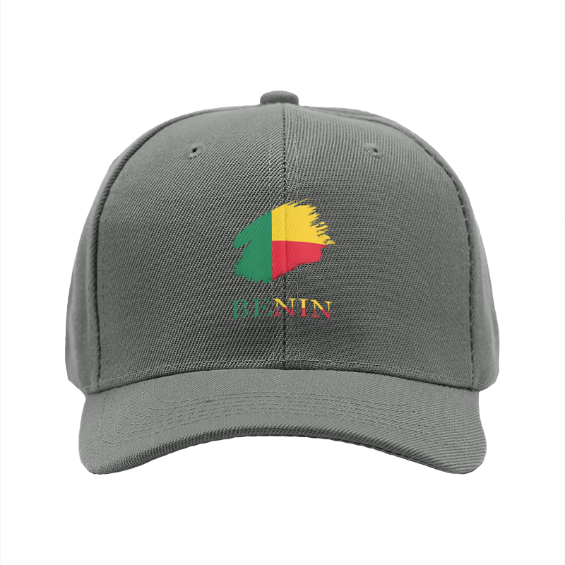 1pc New Baseball Cap with Benin Flag Print and Text Design Unisex Adjustable Hat for Outdoor Activities and Daily Wear Suitable for Adults Who Love National Culture and Fashion Styles