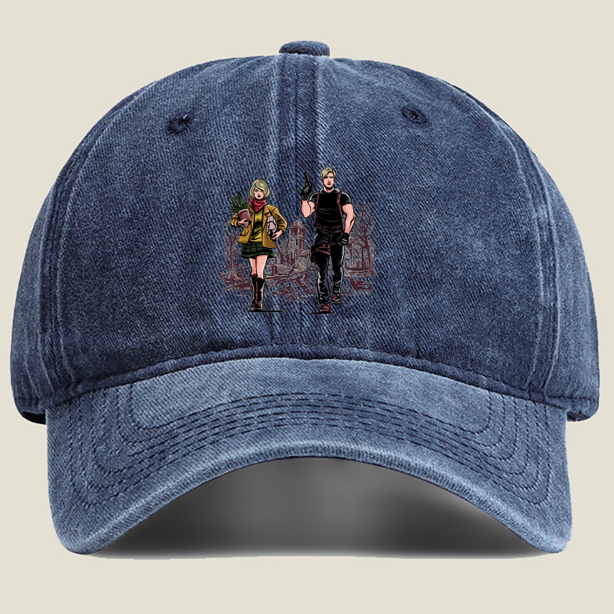 Resident Evil: Claire and Chris - Washed Denim - Baseball Cap