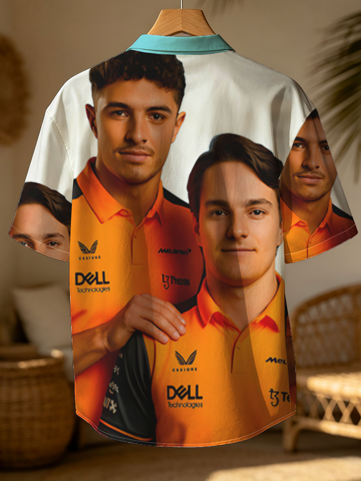 McLaren F1 Drivers in Team Polos, Featuring Dell and Tezos Sponsorship -  Shirt