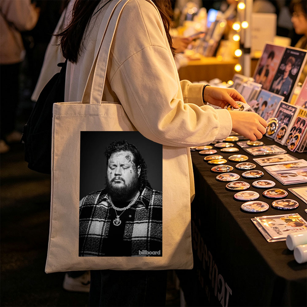 Action Bronson in a Powerful Portrait with Facial Tattoos and Bold Jewelry - Canvas tote bags