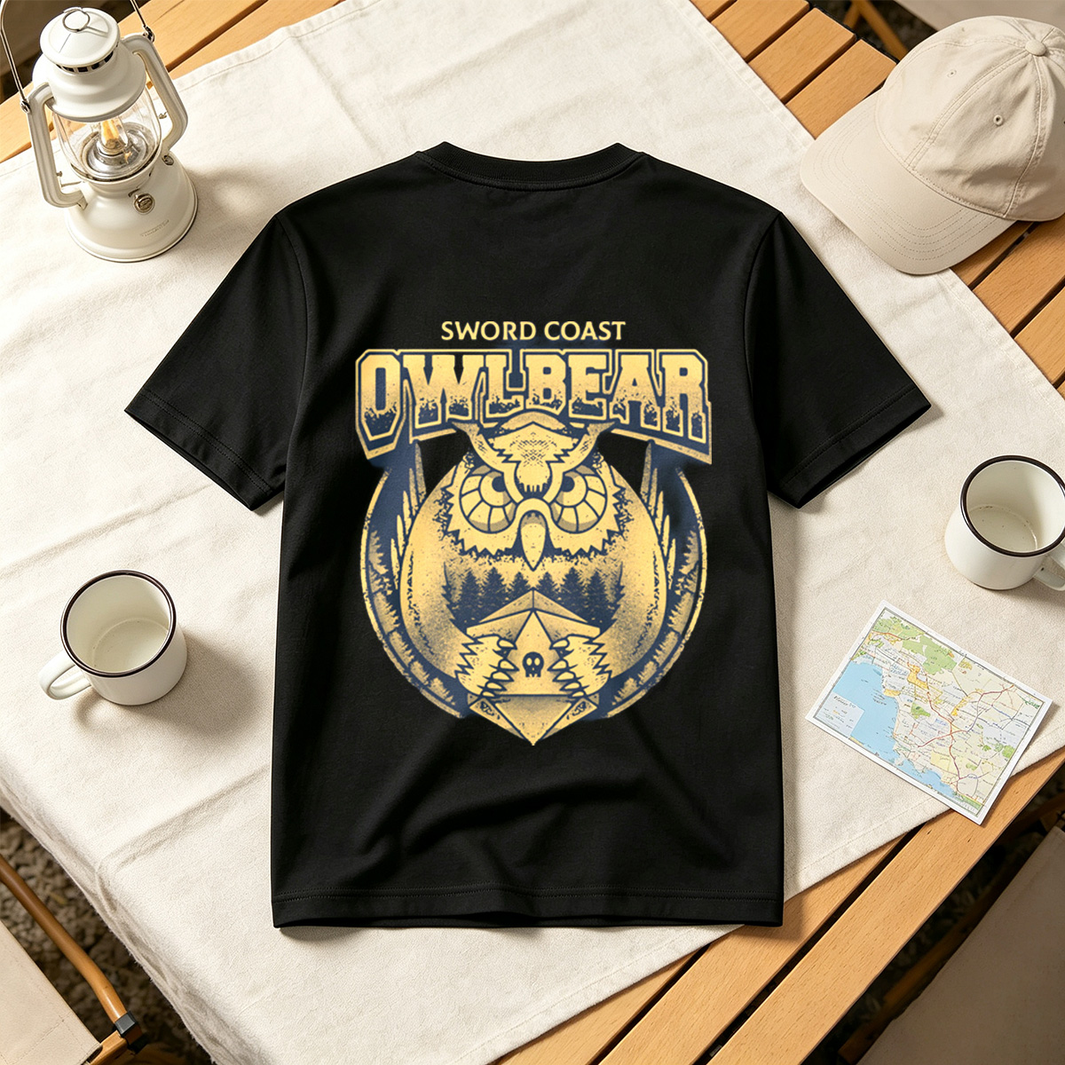 Sword Coast Owlbear: Fantasy Creature Emblem - Tee