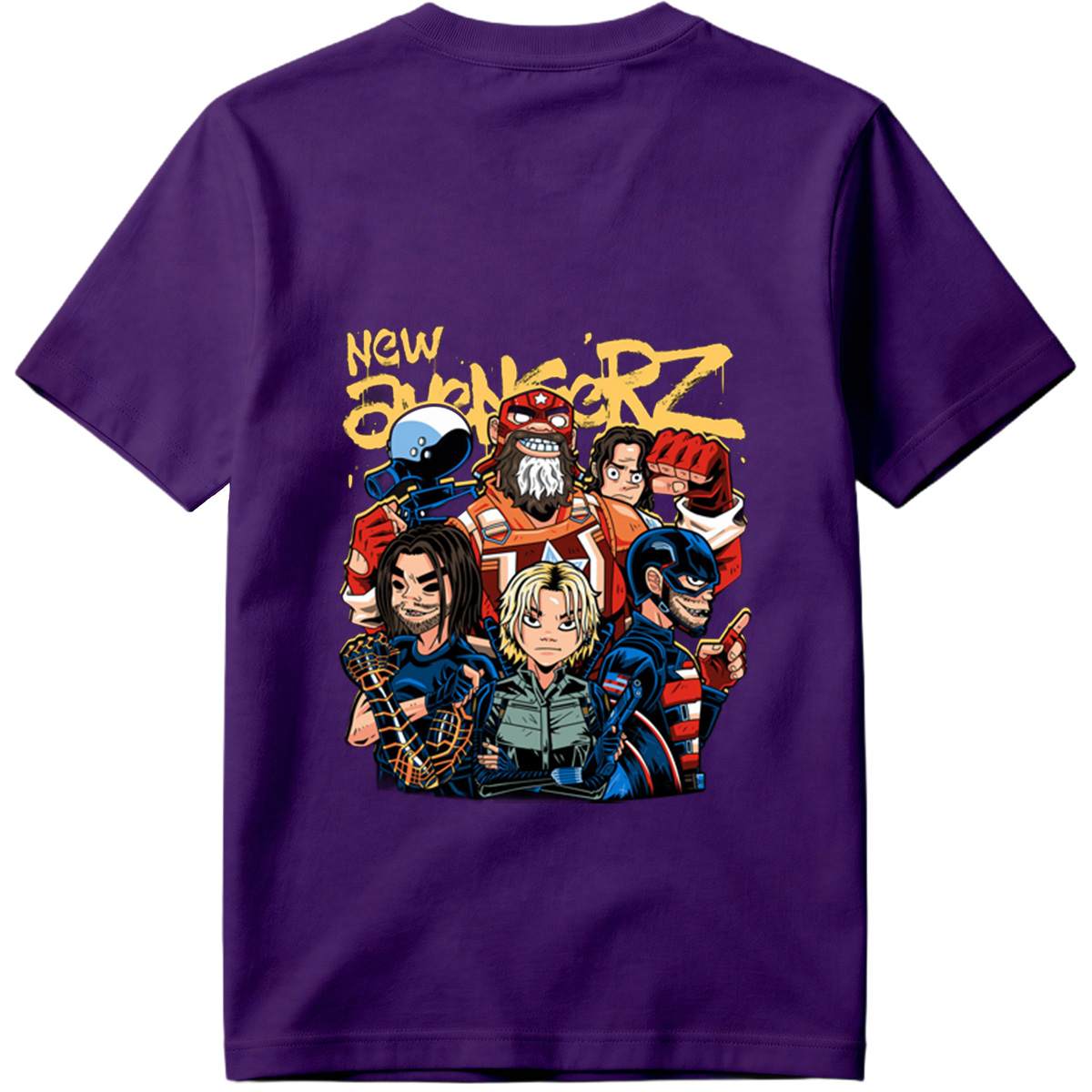New Avengers: Captain America, Iron Man, Thor, Black Widow, Hulk, Hawkeye - Tee