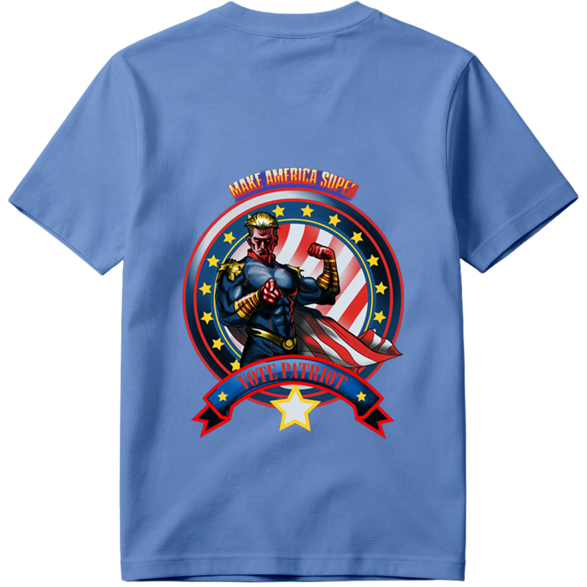 Make America Super: Vote Patriot - Captain America Inspired Hero - Tee