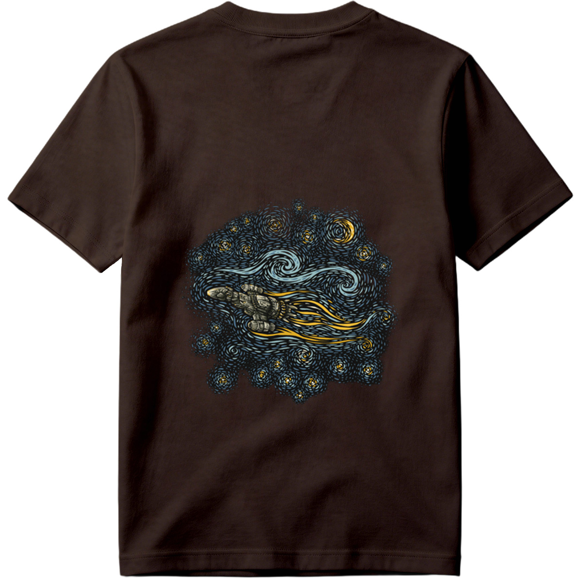 Cyberpunk Hand in Starry Night - Tee