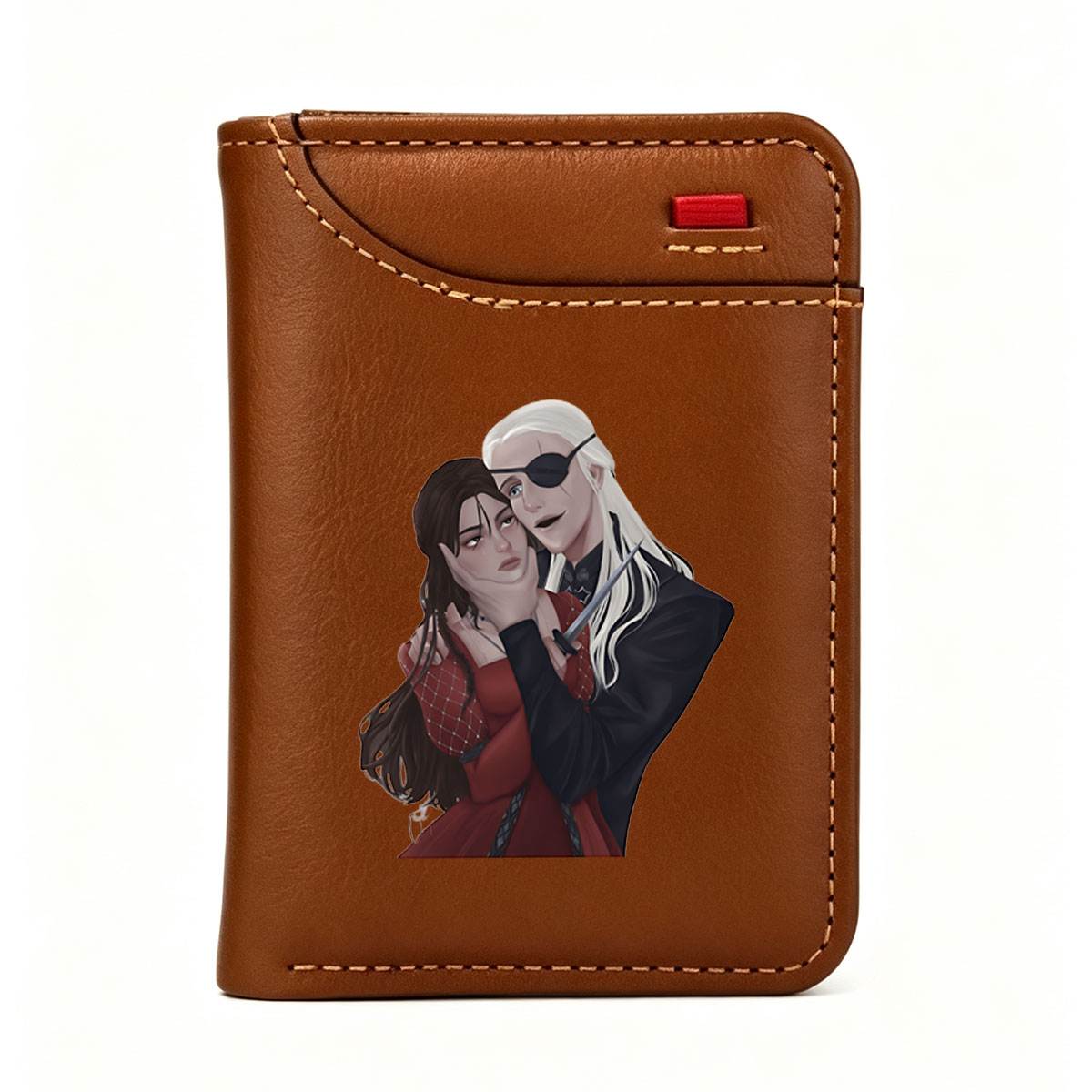 Aria and Valerian: The Pirate's Embrace - Vertical Style Wallet