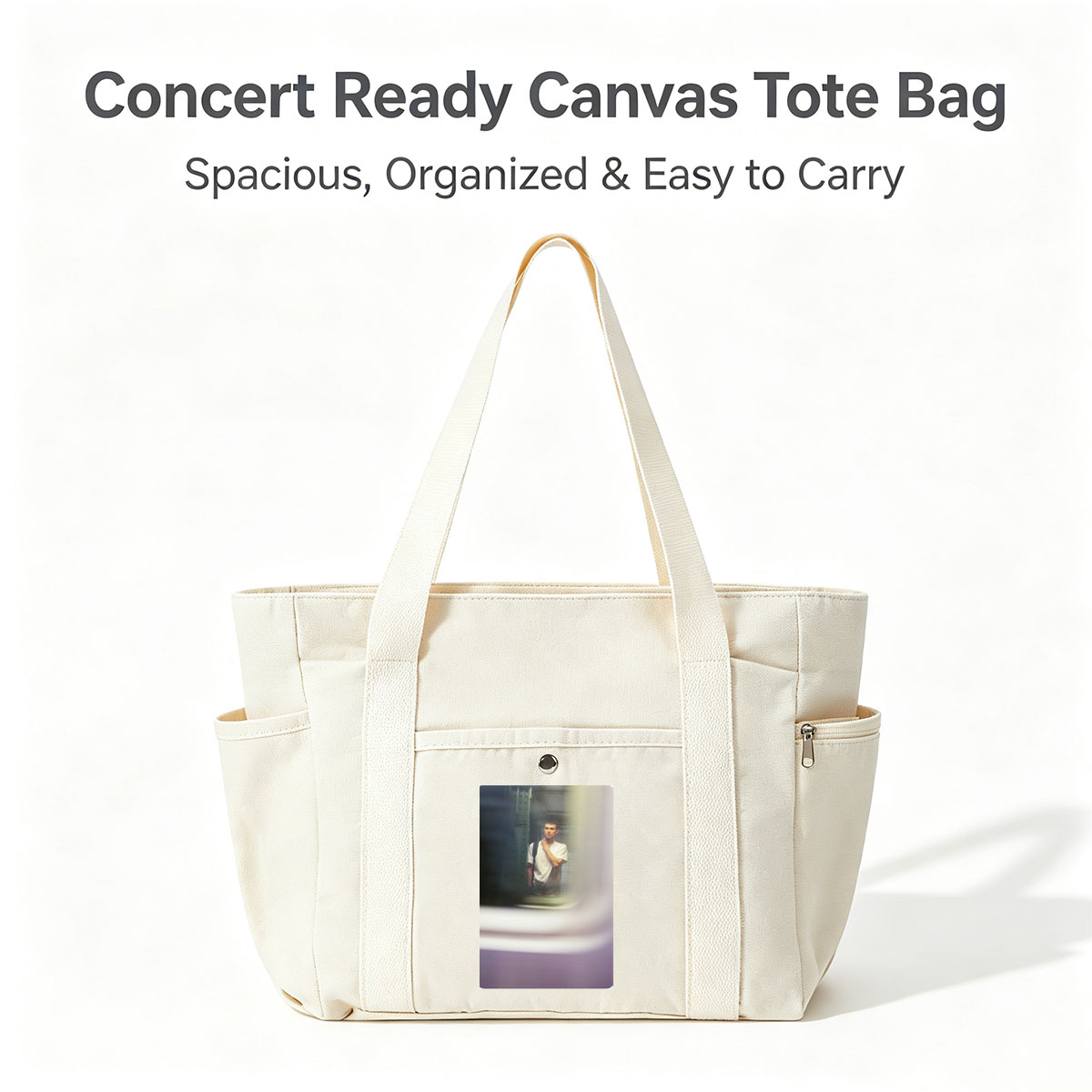 No celebrity or band is present in the image. - Multi-pocket bags
