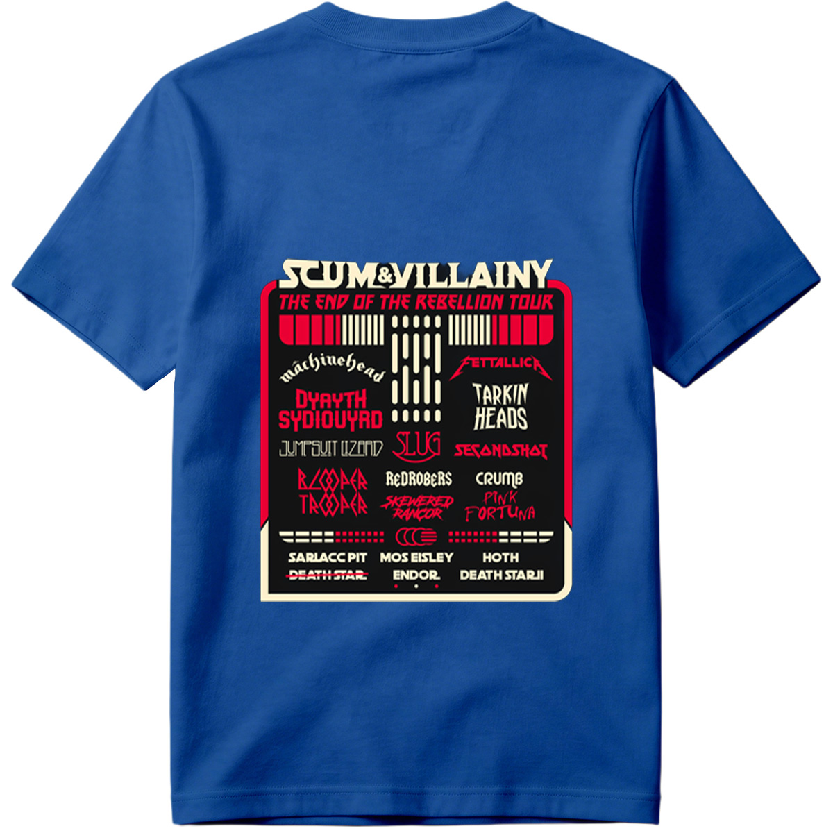 Scum & Villainy: The End of the Rebellion Tour – Star Wars Inspired Band Lineup - Tee