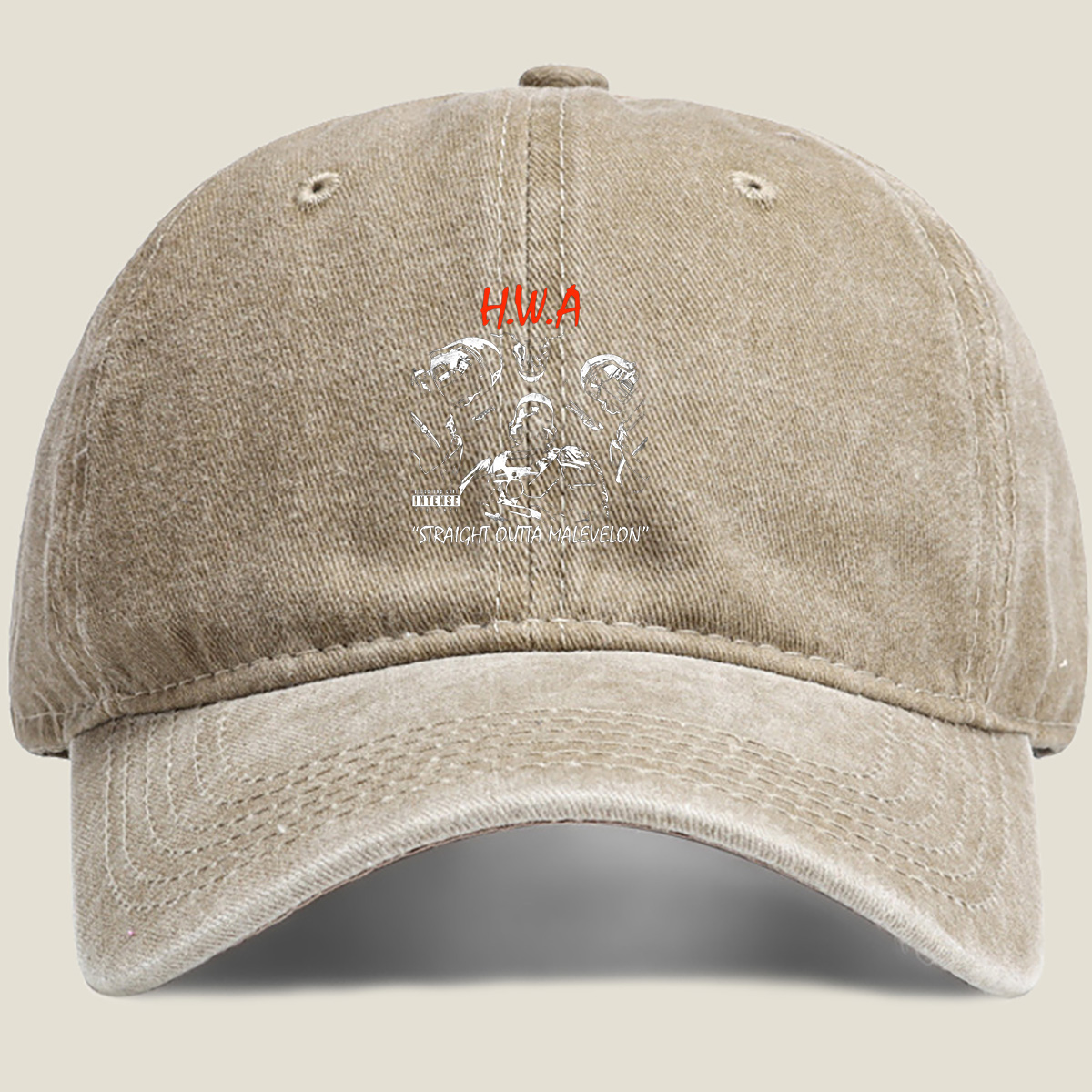 H.W.A: Straight Outta Malevelon – Intense Violence in the Galaxy - Washed Denim - Baseball Cap