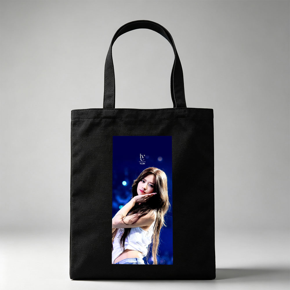 IVE Yujin Stage Performance Close-Up Portrait - Canvas tote bags
