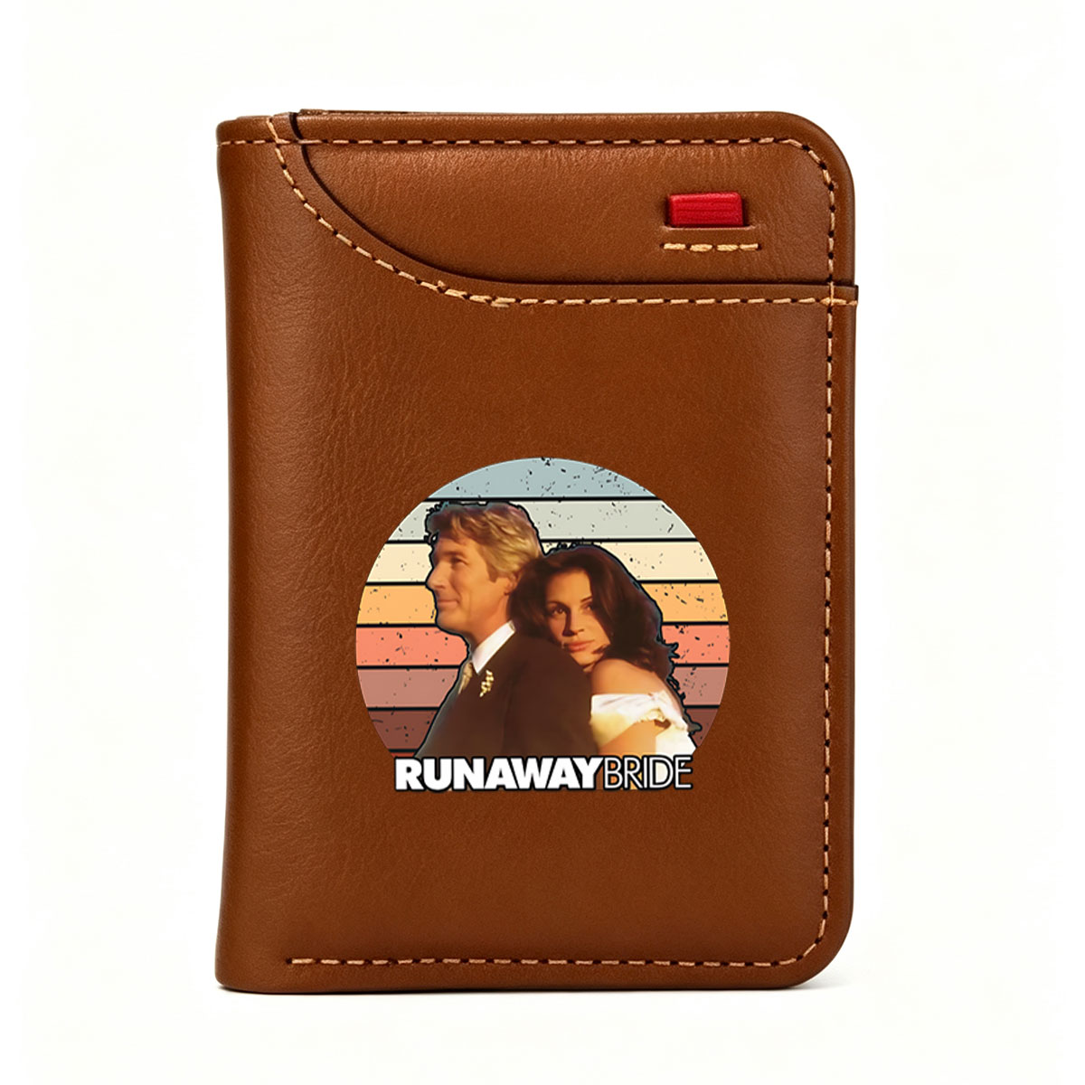 Runaway Bride: Richard Gere and Julia Roberts in Romantic Comedy Classic - Vertical Style Wallet
