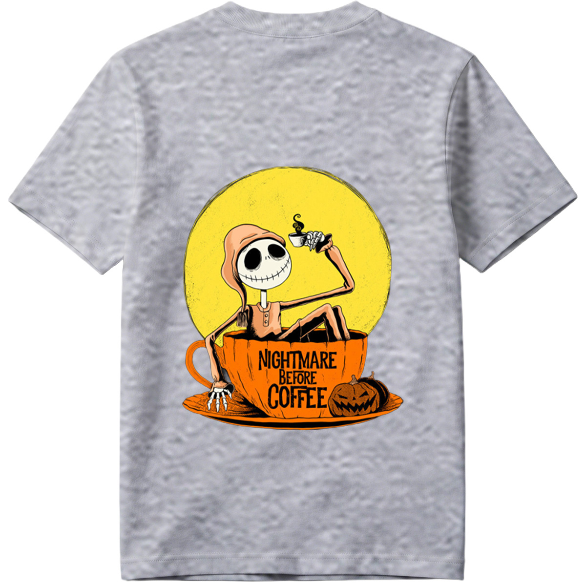 Jack Skellington in Coffee Cup - Nightmare Before Coffee - Tee